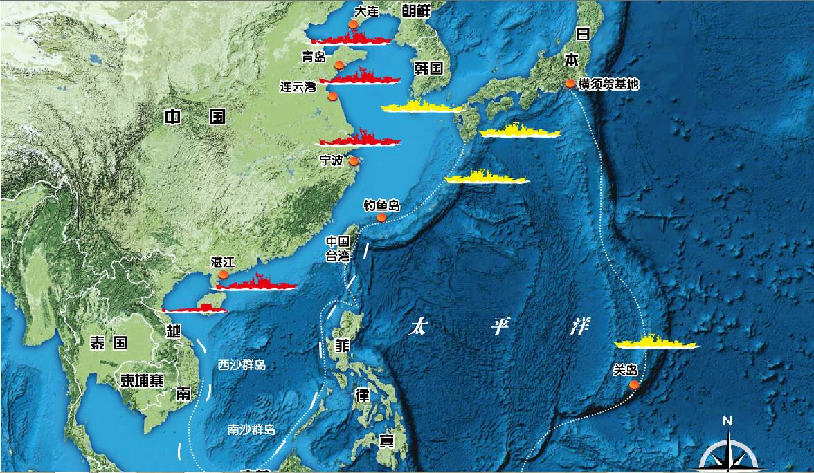 第一岛链，第二岛链，第三岛链分别指的是什么？