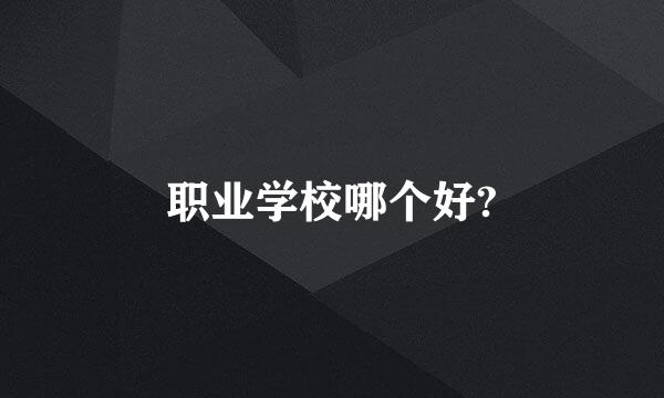 职业学校哪个好?