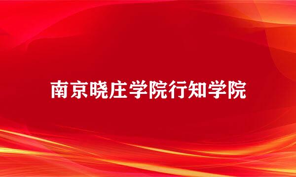 南京晓庄学院行知学院