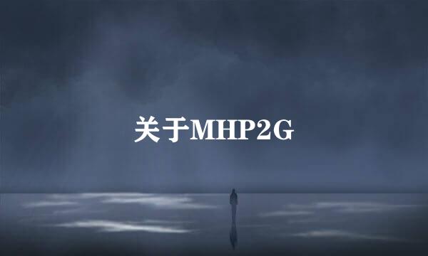 关于MHP2G