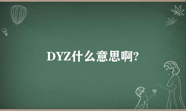 DYZ什么意思啊?