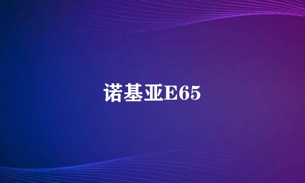 诺基亚E65