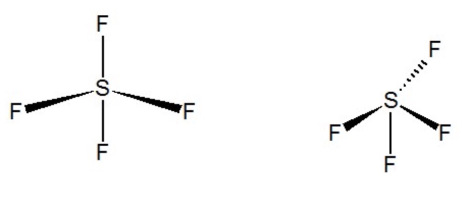 判断四氟化硫（SF4)的分子空间构型？！？！？！？
