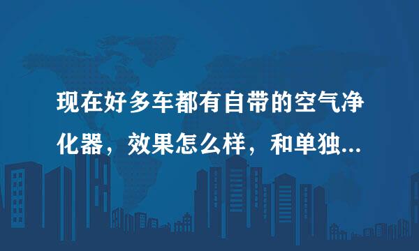 现在好多车都有自带的空气净化器，效果怎么样，和单独的车载空气净化器相比哪个好？求好心人解答~