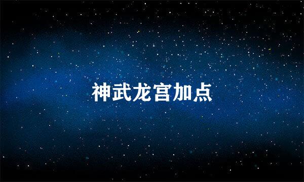 神武龙宫加点