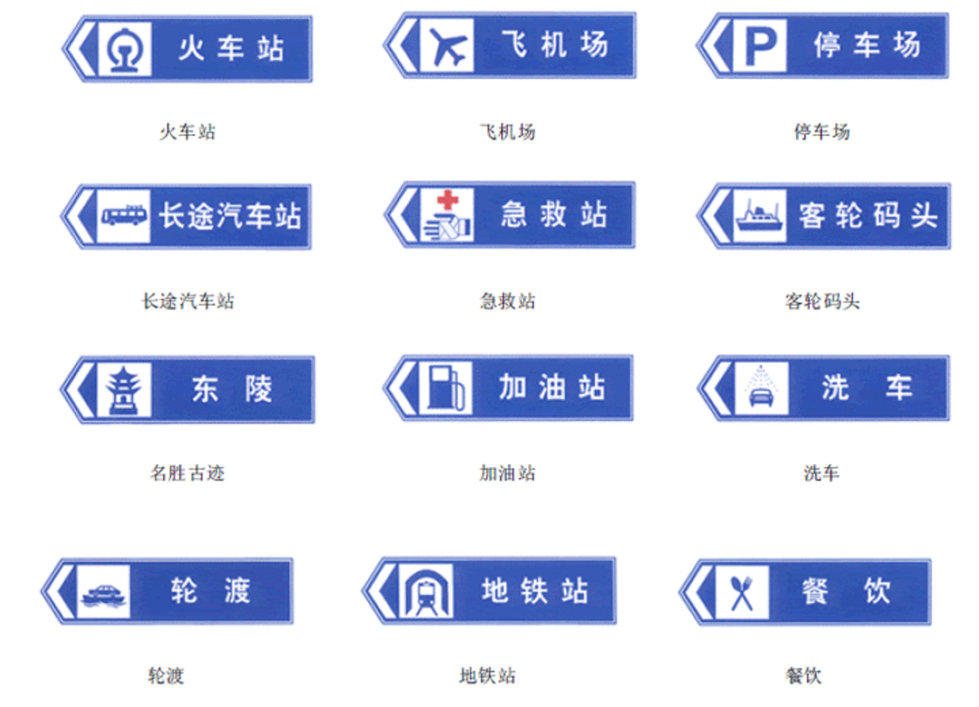 交通指示标志大全