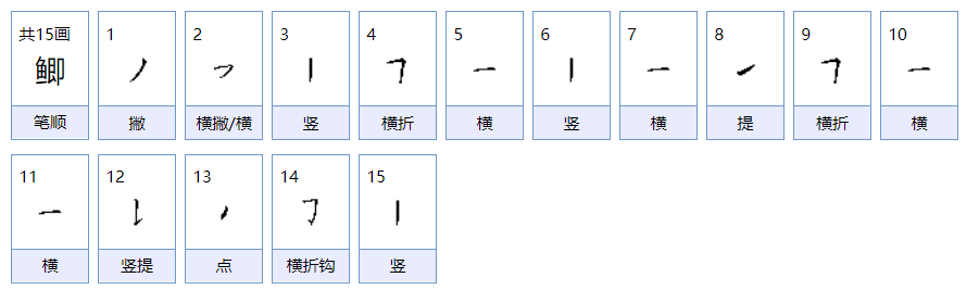 鲫字还可以组什么词?