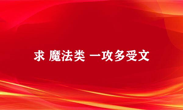 求 魔法类 一攻多受文