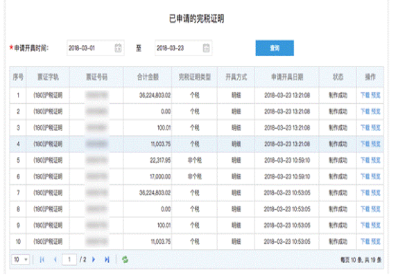 上海市个人所得税完税证明去那打印？