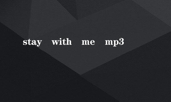 stay with me mp3