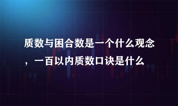 质数与困合数是一个什么观念，一百以内质数口诀是什么