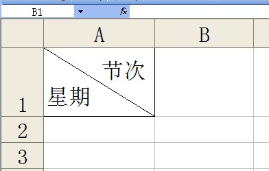 excel表格中间如何加斜线然后输入文字？