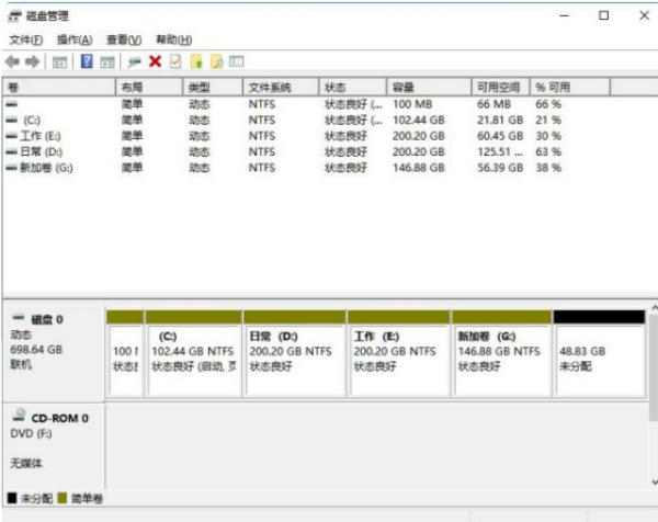 win10电脑缺还导孔垂怎么分盘