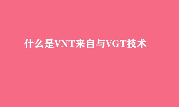 什么是VNT来自与VGT技术