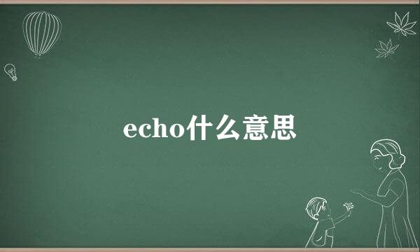 echo什么意思