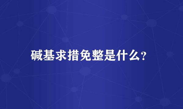 碱基求措免整是什么？