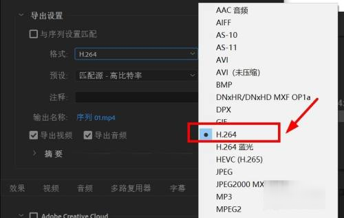 pr导出mp4格式选哪个