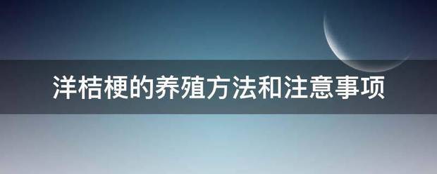 洋桔梗的养殖方法和注意事项