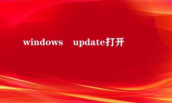 windows update打开