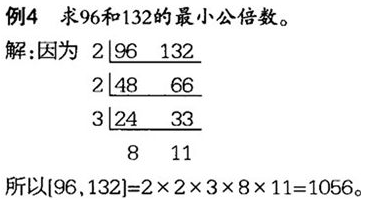 最大公因数和最小公倍数概念