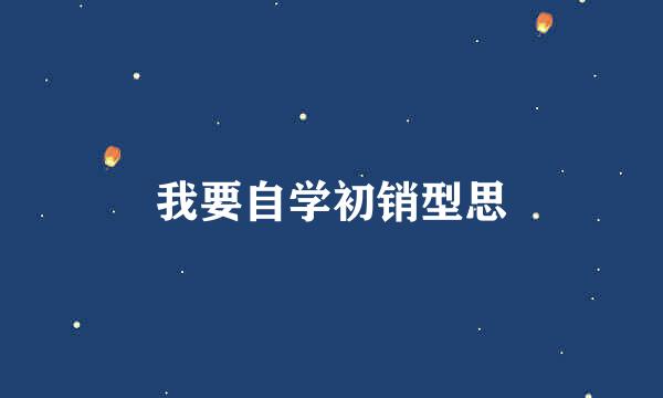 我要自学初销型思