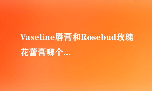 Vaseline唇膏和Rosebud玫瑰花蕾膏哪个好一些呢？