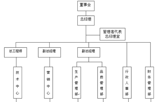 公司组织结来自构怎么写？