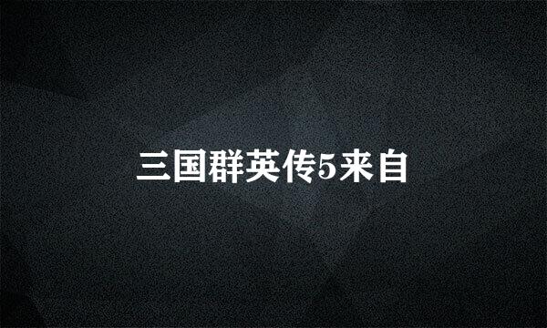 三国群英传5来自