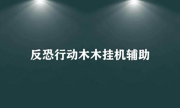 反恐行动木木挂机辅助