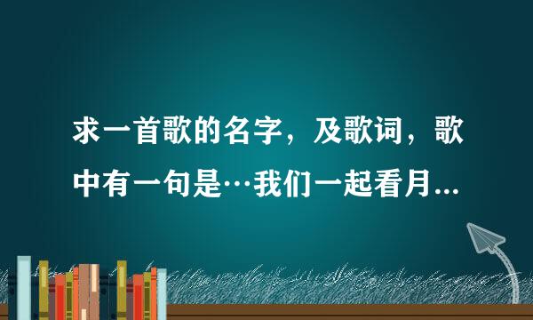 求一首歌的名字，及歌词，歌中有一句是…我们一起看月亮爬上来？