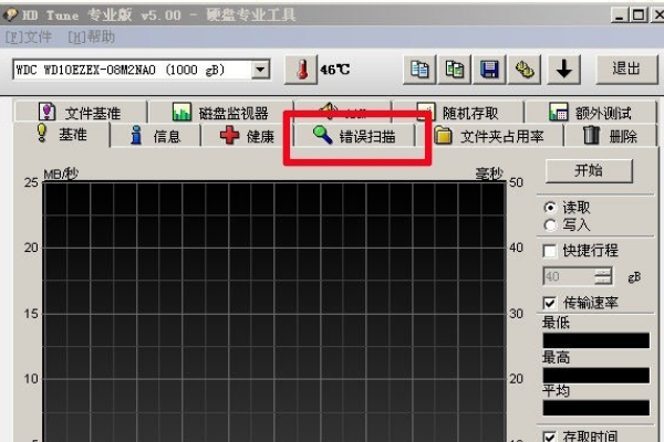 如何用hdtune pro检测硬盘坏道