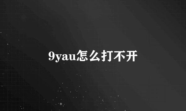 9yau怎么打不开