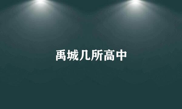 禹城几所高中