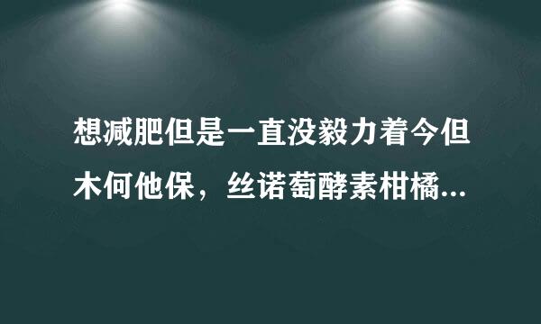 想减肥但是一直没毅力着今但木何他保，丝诺萄酵素柑橘片可靠吗？