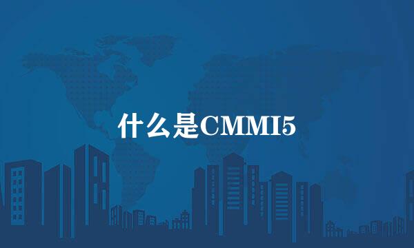 什么是CMMI5