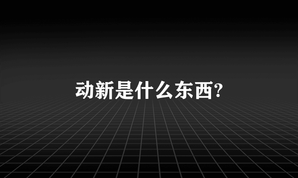 动新是什么东西?