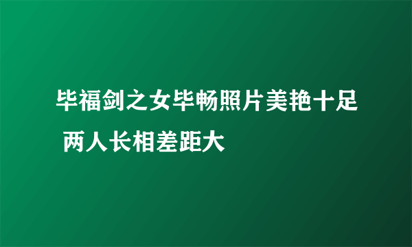 毕福剑之女毕畅照片美艳十足 两人长相差距大