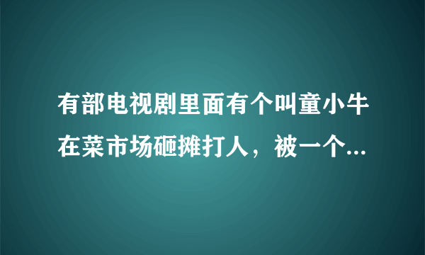 有部电视剧里面有个叫童小牛在菜市场砸摊打人，被一个叫马书记的看到了