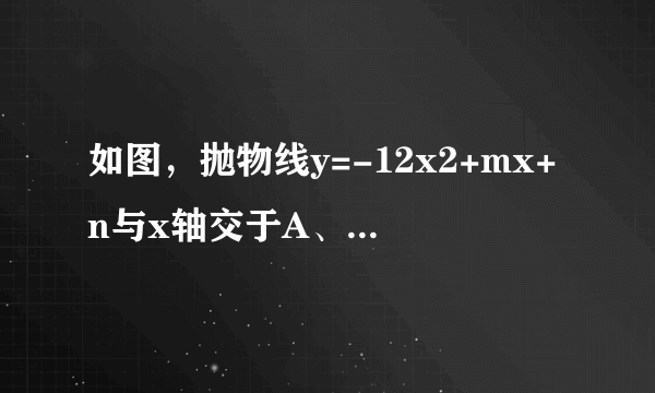 如图，抛物线y=-12x2+mx+n与x轴交于A、B两点，与y轴交于点C，抛物线的对称轴交x轴于点D，已知A（-1，0），C（0，2）．（1）求抛物线的解析式和顶点坐标；（2）求直线BC的解析式；（3）在抛物线的对称轴上是否存在点P，使△PCD是以CD为腰的等腰三角形？如果存在，直接写出P点的坐标；如果不存在，请说明理由；（4）点E时线段BC上的一个动点，过点E作x轴的垂线与抛物线相交于点F，当点E运动到什么位置时，△CBF的面积最大？求出△CBF的最大面积及此时E点的坐标．