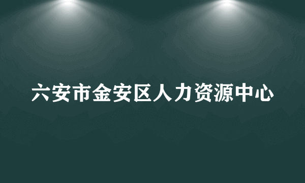 六安市金安区人力资源中心