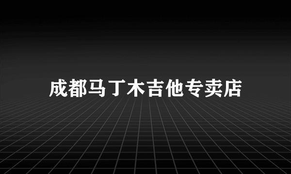 成都马丁木吉他专卖店